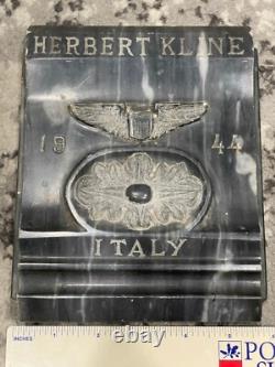 WW2 WWII Military USAAF US Army Air Force 1944 Italy Desk Award 97th Bombardment