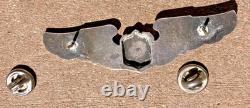 WW2 WWII Military USAAF US Army Air Force Sterling Silver 3' Pilots Wings
