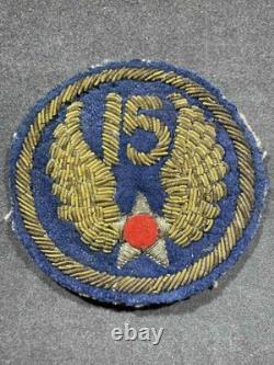 WW2 WWII Military US Army Air Force USAAF 15th Air Force BULLION Shoulder Patch