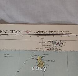 WW2 WWII Okinawa Island AAF Aeronautical Chart Map, Army Air Force 28.75 X 22