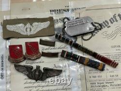 WW2 WWII USAAF US Army Air Force 458th BG Bombadier Document Group JR Butler