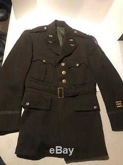WW2 WWII US Army Air Force Captains Officers Dress Jacket Coat USSAF 1942 Tunic