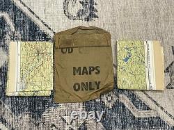 WW2 WWII US Army Air Force Pilot / PARATROOPER Silk Escape Map Europe C/D & C/E