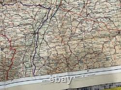 WW2 WWII US Army Air Force Pilot / PARATROOPER Silk Escape Map Europe C/D & C/E