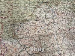WW2 WWII US Army Air Force Pilot / PARATROOPER Silk Escape Map Europe C/D & C/E