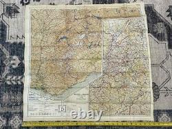 WW2 WWII US Army Air Force Pilot / PARATROOPER Silk Escape Map Europe C/D & C/E