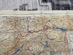 WW2 WWII US Army Air Force Pilot / PARATROOPER Silk Escape Map Europe C/D & C/E