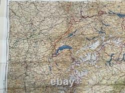 WW2 WWII US Army Air Force Pilot / PARATROOPER Silk Escape Map Europe C/D & C/E