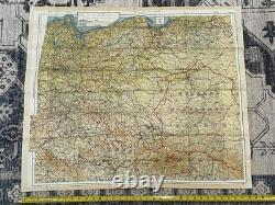 WW2 WWII US Army Air Force Pilot / PARATROOPER Silk Escape Map Europe C/D & C/E