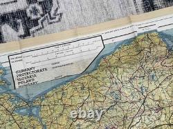 WW2 WWII US Army Air Force Pilot / PARATROOPER Silk Escape Map Europe C/D & C/E