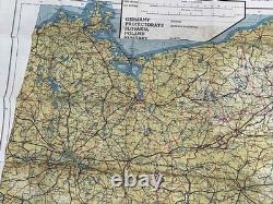 WW2 WWII US Army Air Force Pilot / PARATROOPER Silk Escape Map Europe C/D & C/E