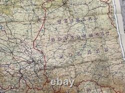 WW2 WWII US Army Air Force Pilot / PARATROOPER Silk Escape Map Europe C/D & C/E
