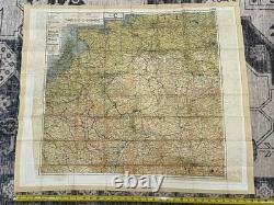 WW2 WWII US Army Air Force Pilot / PARATROOPER Silk Escape Map Europe C/D & C/E