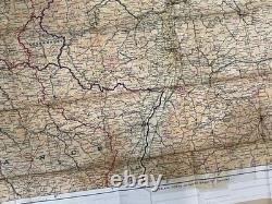 WW2 WWII US Army Air Force Pilot / PARATROOPER Silk Escape Map Europe C/D & C/E