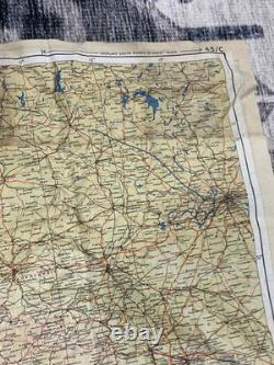 WW2 WWII US Army Air Force Pilot PARATROOPER Silk Escape Map Europe C/D Holland