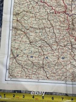 WW2 WWII US Army Air Force Pilot PARATROOPER Silk Escape Map Europe C/D Holland