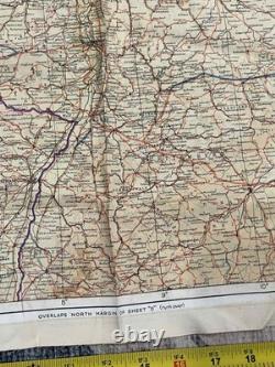 WW2 WWII US Army Air Force Pilot PARATROOPER Silk Escape Map Europe C/D Holland