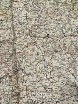 WW2 WWII US Army Air Force Pilot PARATROOPER Silk Escape Map Europe C/D Holland