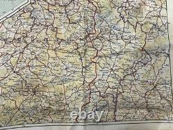 WW2 WWII US Army Air Force Pilot PARATROOPER Silk Escape Map Europe C/D Holland