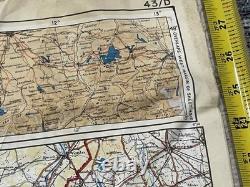 WW2 WWII US Army Air Force Pilot PARATROOPER Silk Escape Map Europe C/D Holland