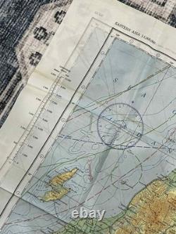WW2 WWII US Army Air Force Silk Pilot Escape Map 1943 Kanazawa & Sendai JAPAN
