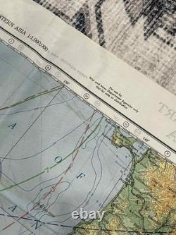 WW2 WWII US Army Air Force Silk Pilot Escape Map 1943 Kanazawa & Sendai JAPAN