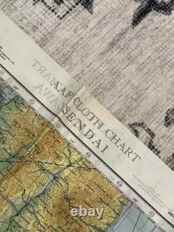 WW2 WWII US Army Air Force Silk Pilot Escape Map 1943 Kanazawa & Sendai JAPAN