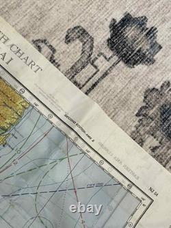 WW2 WWII US Army Air Force Silk Pilot Escape Map 1943 Kanazawa & Sendai JAPAN
