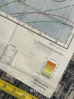 WW2 WWII US Army Air Force Silk Pilot Escape Map 1943 Kanazawa & Sendai JAPAN