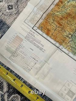 WW2 WWII US Army Air Force Silk Pilot Escape Map 1943 Kanazawa & Sendai JAPAN