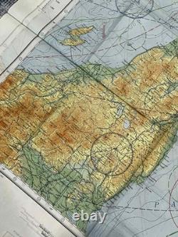 WW2 WWII US Army Air Force Silk Pilot Escape Map 1943 Kanazawa & Sendai JAPAN