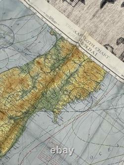 WW2 WWII US Army Air Force Silk Pilot Escape Map 1943 Kanazawa & Sendai JAPAN WW2 WWII US Army Air Force Silk Pilot Escape Map 1943 Kanazawa & Sendai JAPAN