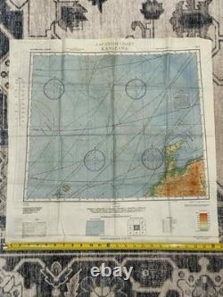 WW2 WWII US Army Air Force Silk Pilot Escape Map 1943 Kanazawa & Sendai JAPAN