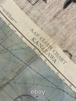 WW2 WWII US Army Air Force Silk Pilot Escape Map 1943 Kanazawa & Sendai JAPAN