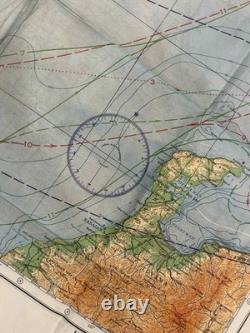 WW2 WWII US Army Air Force Silk Pilot Escape Map 1943 Kanazawa & Sendai JAPAN