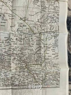 WW2 WWII US Army Air Force Silk Pilot Escape Map NORTH AFRICA Tunisia Algeria