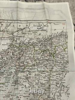 WW2 WWII US Army Air Force Silk Pilot Escape Map NORTH AFRICA Tunisia Algeria