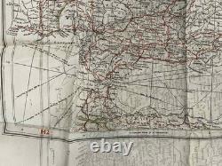 WW2 WWII US Army Air Force Silk Pilot Escape Map NORTH AFRICA Tunisia Algeria