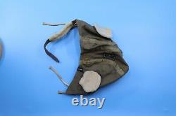 WW2 WWII US Army Air Force Type A-9 Summer Flight Helmet OD Large
