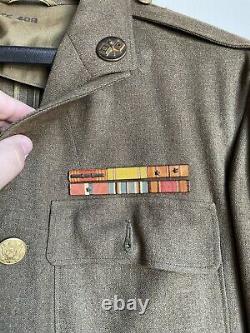 WW2 WWII US Army Service Coat Estate Find Very Nice 13th Air Force Army