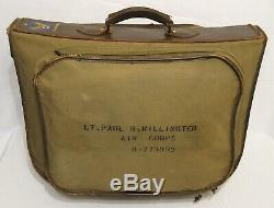 WW2 WWII U. S. Army Air Forces B-4 Officer's Suitcase Excellent Condition USAAF