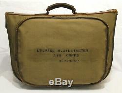 WW2 WWII U. S. Army Air Forces B-4 Officer's Suitcase Excellent Condition USAAF