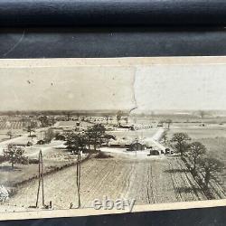 WW2 WWll Army Air Corps, Airfield Spliced Together Over All Scenery Rare
