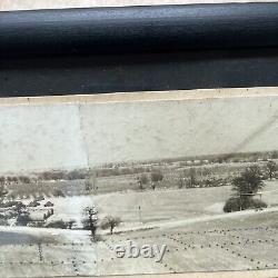 WW2 WWll Army Air Corps, Airfield Spliced Together Over All Scenery Rare