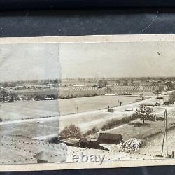 WW2 WWll Army Air Corps, Airfield Spliced Together Over All Scenery Rare