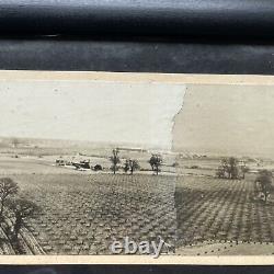 WW2 WWll Army Air Corps, Airfield Spliced Together Over All Scenery Rare