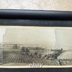 WW2 WWll Army Air Corps, Airfield Spliced Together Over All Scenery Rare
