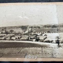 WW2 WWll Army Air Corps, Airfield Spliced Together Over All Scenery Rare