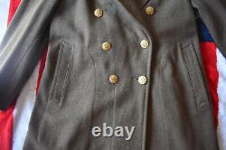 WW2 WWll US Army Air Force Long Wool Overcoat Trench Coat Winter Dress 40R 40 R