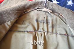 WW2 WWll US Army Air Force Long Wool Overcoat Trench Coat Winter Dress 40R 40 R